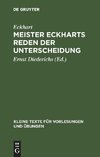 Meister Eckharts Reden der Unterscheidung