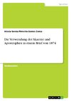 Die Verwendung der Akzente und Apostrophen  in einem Brief von 1874