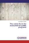 The «what if» in the evaluation of public programs