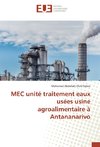 MEC unité traitement eaux usées usine agroalimentaire à Antananarivo