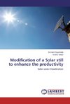 Modification of a Solar still to enhance the productivity