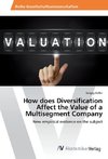 How does Diversification Affect the Value of a Multisegment Company