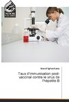 Taux d'immunisation post-vaccinal contre le virus de l'hépatite B