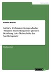 Gabriele Wohmanns Kurzgeschichte 