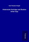 Historische Vorträge und Studien