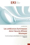 Les ambiances lumineuses dans l'oeuvre d'Oscar Niemeyer