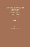 Jefferson County, Georgia, Tax Lists, 1804-1808