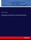 Mitteilungen des Seminars für Orientalische Sprachen