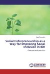 Social Entrepreneurship as a Way for Improving Social Inclusion in BiH