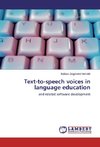 Text-to-speech voices in language education