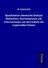 Quantitative chemische Analyse