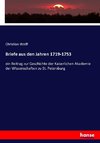 Briefe aus den Jahren 1719-1753