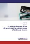 Does earning per share determines the market price of ordinary shares