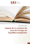 Impact de la variation du taux de change sur l'équilibre budgétaire