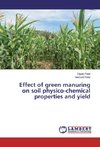 Effect of green manuring on soil physico-chemical properties and yield