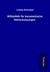 Hilfstafeln für barometrische Höhenmessungen