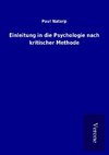 Einleitung in die Psychologie nach kritischer Methode