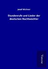 Stundenrufe und Lieder der deutschen Nachtwächter