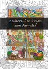 Zauberhafte Regale zum Ausmalen