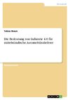 Die Bedeutung von Industrie 4.0 für mittelständische Automobilzulieferer