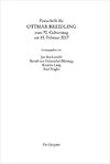 Festschrift für Ottmar Breidling zum 70. Geburtstag am 15. Februar 2017