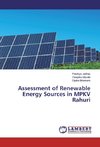 Assessment of Renewable Energy Sources in MPKV Rahuri