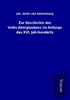 Zur Geschichte des Volks-Aberglaubens im Anfange des XVI. Jahrhunderts