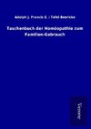 Taschenbuch der Homöopathie zum Familien-Gebrauch