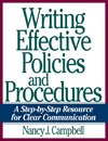 Writing Effective Policies and Procedures