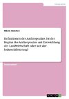 Definitionen des Anthropozäns. Ist der Beginn des Anthropozäns mit Entwicklung der Landwirtschaft oder seit der Industrialisierung?