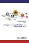 Analysis of classification for imbalance data