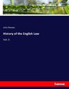 History of the English Law