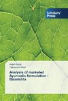 Analysis of marketed Ayurvedic formulation - Balarishta