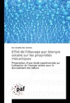 Effet de l'étuvage par énergie solaire sur les propriétés mécaniques