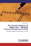 The Growth Analysis of Major Non - Banking Finance Companies in India