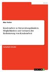 Kinderarbeit in Entwicklungsländern. Möglichkeiten und Grenzen der Reduzierung von Kinderarbeit