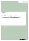 Wie können Regeln zur Prävention von Unterrichtsstörungen beitragen?