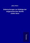 Untersuchungen zur Erbfolge der ostgermanischen Rechte