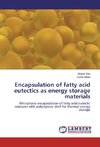 Encapsulation of fatty acid eutectics as energy storage materials