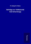 Beiträge zur Volkskunde Süd-Schantungs