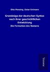 Grundzüge der deutschen Syntax nach ihrer geschichtlichen Entwicklung