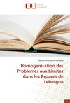 Homogenisation des Problèmes aux Limites dans les Espaces de Lebesgue