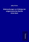 Untersuchungen zur Erbfolge der ostgermanischen Rechte