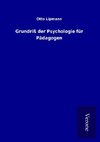 Grundriß der Psychologie für Pädagogen