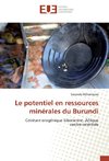 Le potentiel en ressources minérales du Burundi