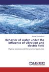 Behavior of water under the influence of vibration and electric field