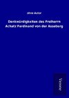 Denkwürdigkeiten des Freiherrn Achatz Ferdinand von der Asseburg