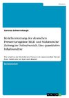 Berichterstattung der deutschen Presseerzeugnisse BILD und Süddeutsche Zeitung im Onlinebereich. Eine quantitative Inhaltsanalyse