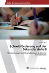 Schreibförderung auf der Sekundarstufe II