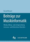 Beiträge zur Musikinformatik